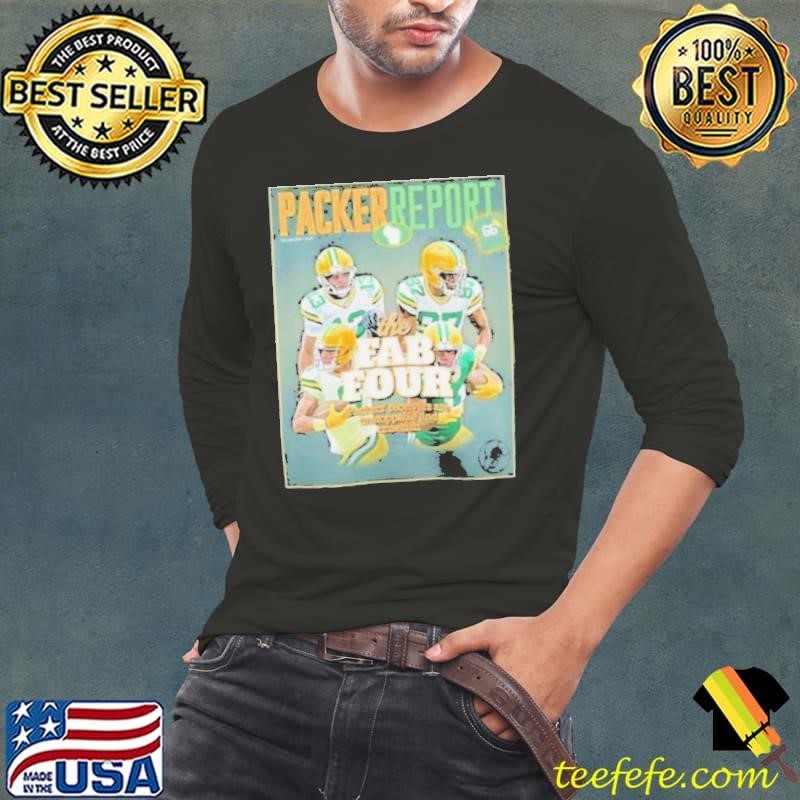 Green Bay Packers The Fab Four Packer Report Cover Shirt
