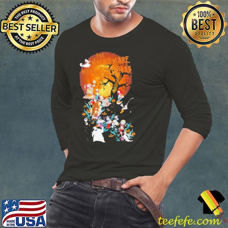 Halloween The Night Before Christmas Characters Long Sleeve Tee