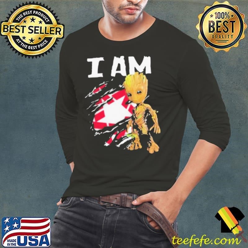 I Am Groot REPUBLIC SERVICES Logo Long Sleeve Tee