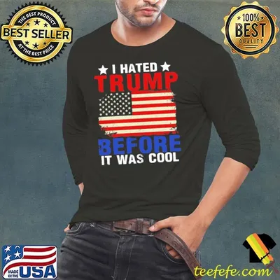I Hated Trump Before It Was Cool American Flag Election Stars T-Shirt