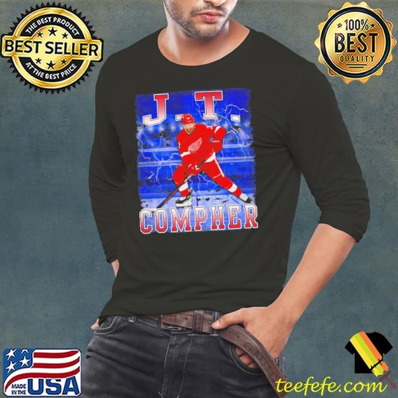 J.T. Compher American professional ice hockey center Detroit Red Wings T-Shirt