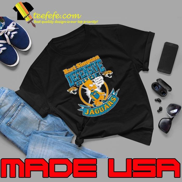 Jacksonville Jaguars Nfl Bart Simpson Defensive Dude 2024 Unisex