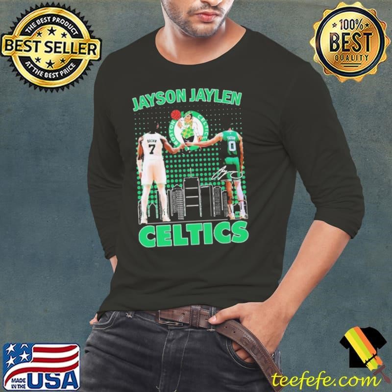 Jayson Tatum And Jaylen Brown Boston Celtics Basketball Signature 2024 Long Sleeve Tee