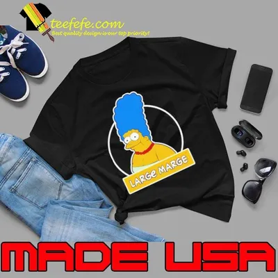 Justin Danger Nunley wearing large marge shirt