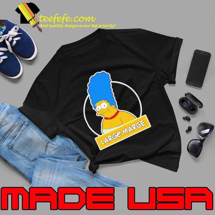 Justin Danger Nunley wearing large marge shirt