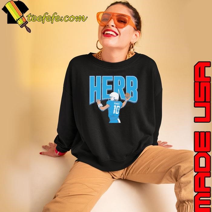 Justin Herbert Herb American football quarterback Los Angeles Chargers T-Shirt