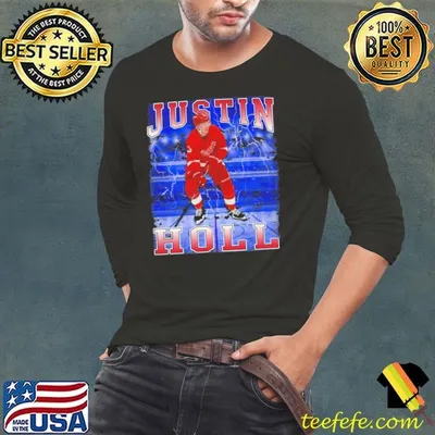 Justin Holl American professional ice hockey rdefenseman Detroit Red Wings T-Shirt
