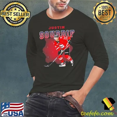 Justin Sourdif Canadian professional ice hockey right winger Charlotte Checkers T-Shirt