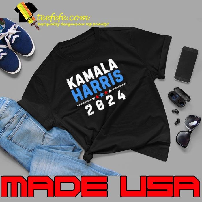 Kamala Harris 2024 President Stars White Red Blue Election Unisex