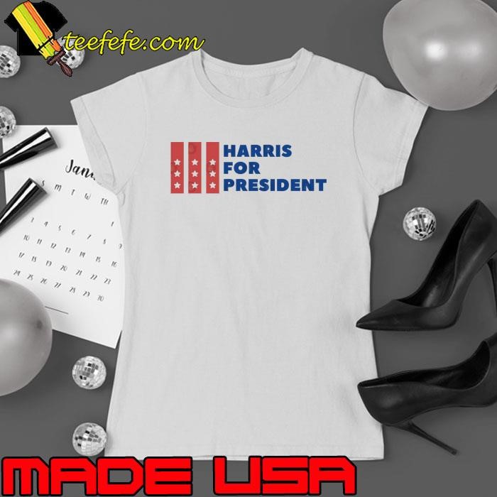 Kamala Harris VOTE BLUE Presidential Election 2024 Ladies tee