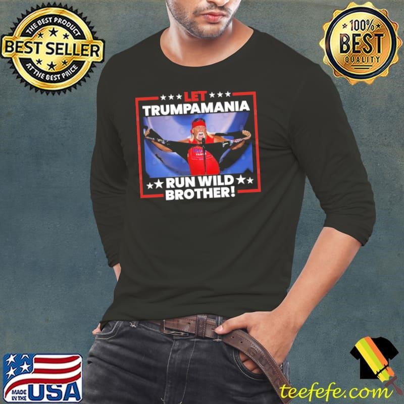 Let Trumpamania 24 Run Wild Brother trump vance flag T-Shirt