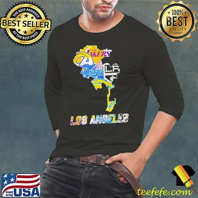 Los Angeles Map Sports Teams Shirt