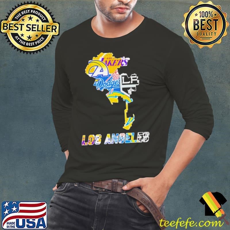 Los Angeles Map Sports Teams Shirt