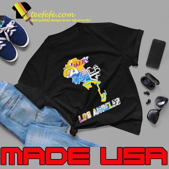 Los Angeles Map Sports Teams Unisex