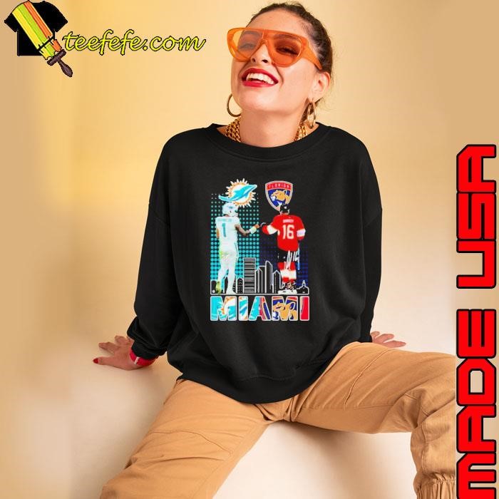 Miami Sports Teams Tua Tagovailoa And Aleksander Barkov Signatures Sweatshirt