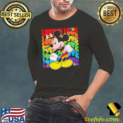 Mickey Mouse Love Is Love Lgbt Pride 2024 Shirt