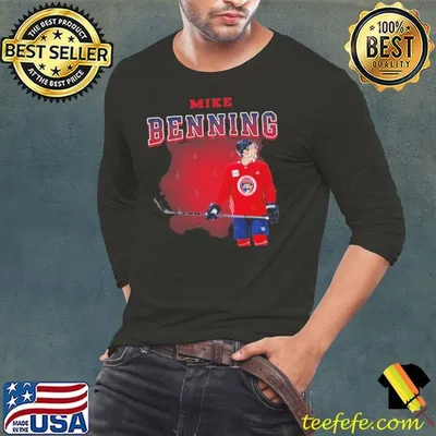 Mike Benning American professional ice hockey right winger Charlotte Checkers T-Shirt