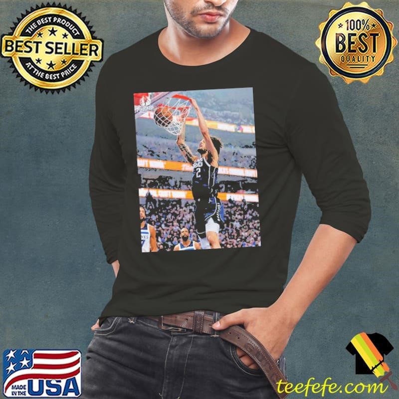 Moment NBA 2024 Poster Dereck Lively II Slam Dunk In Battle Dallas Mavericks Vs Minnesota Timberwolves shirt