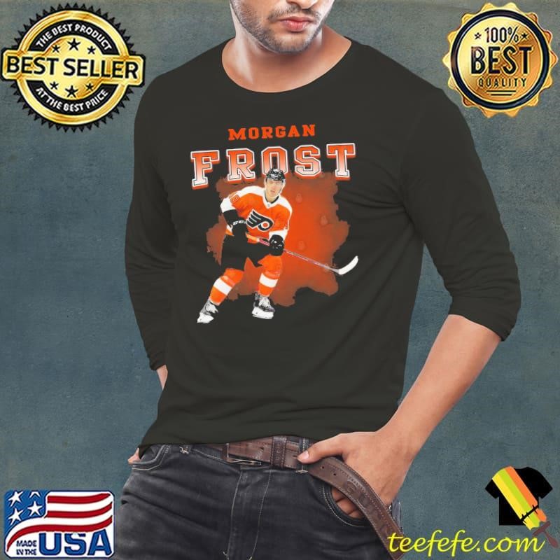Morgan Frost Canadian professional ice hockey centre Philadelphia Flyers Long Sleeve Tee