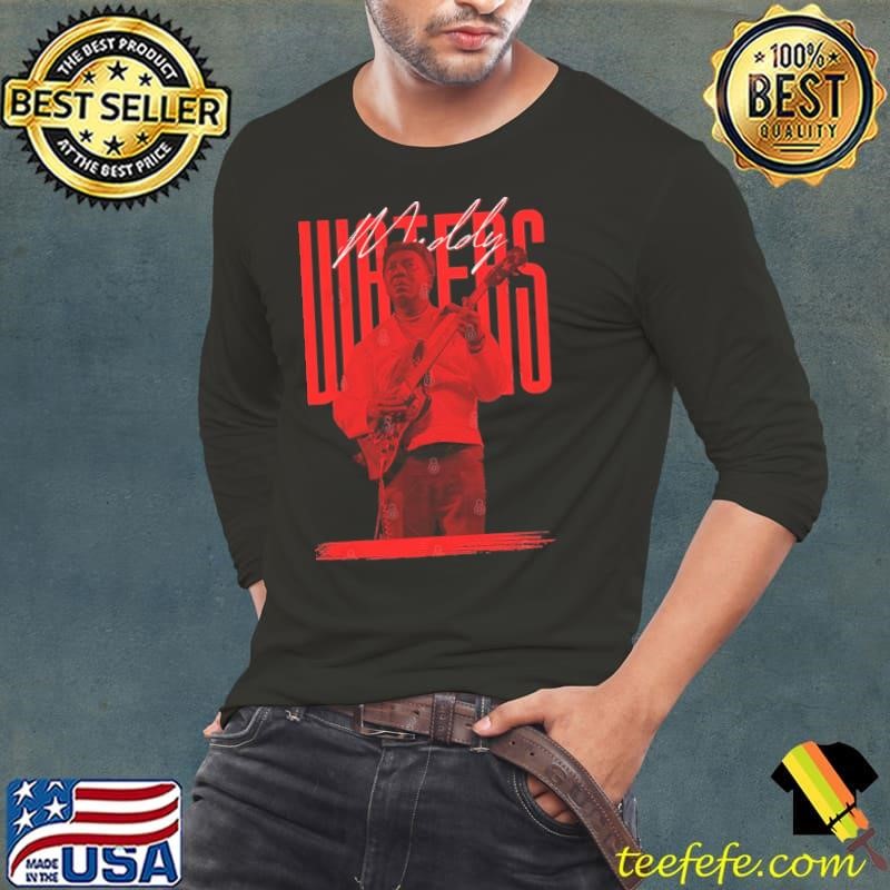 Muddy Waters American blues singer and musician Signature Long Sleeve Tee