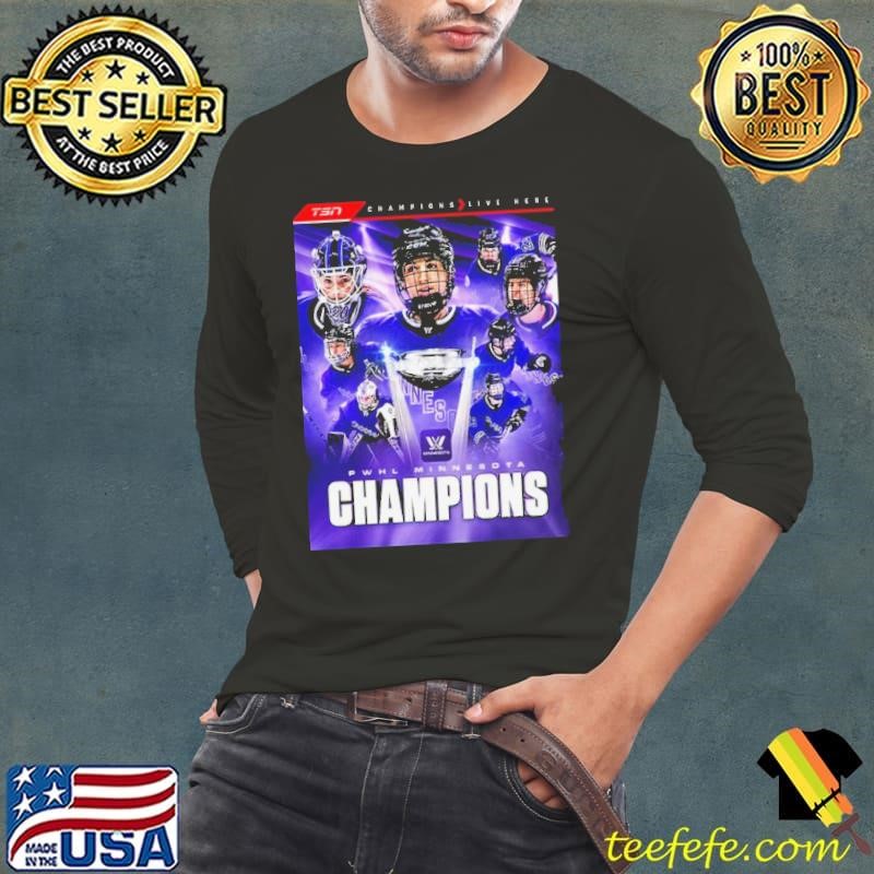 PWHK Minnesota PWHL Champions Walter Cup 2024 Long Sleeve Tee