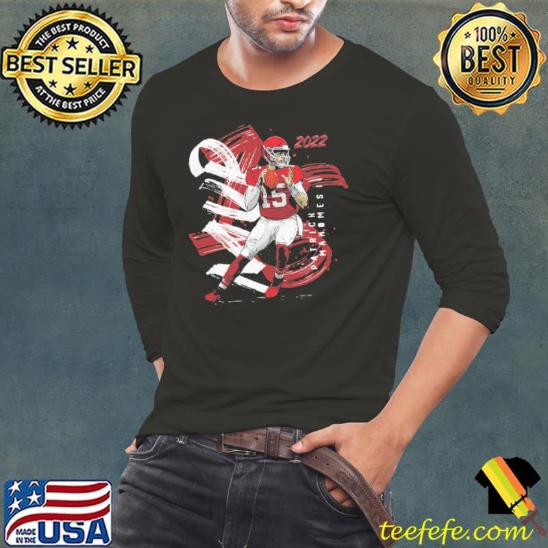 Patrick Mahomes II Kansas City MVP Brush American football quarterback T-Shirt