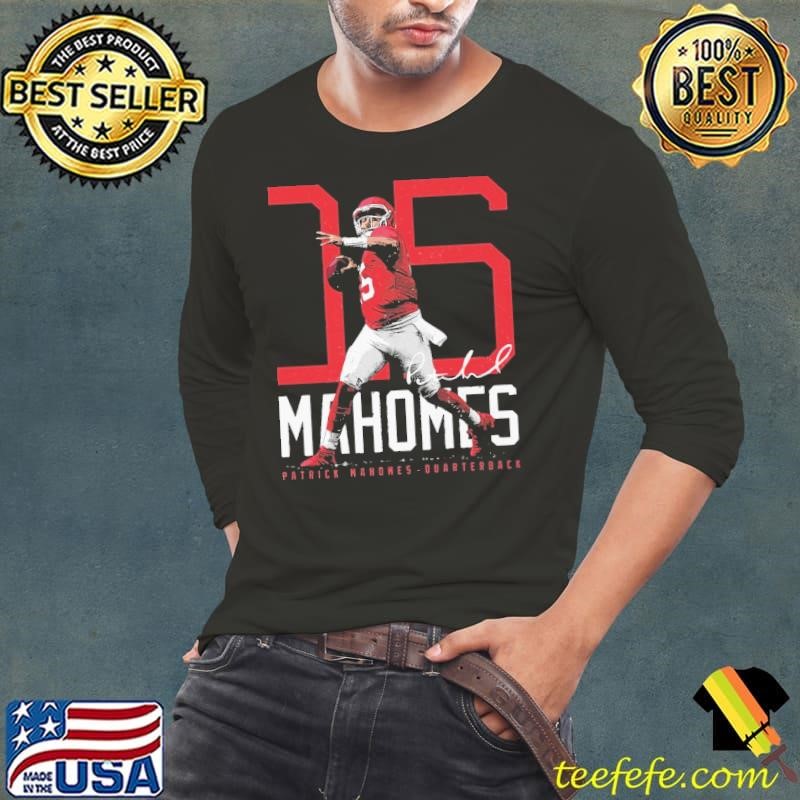 Patrick Mahomes Kansas City Bold Number American football quarterback T-Shirt