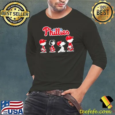 Peanuts Characters Phillies Abbey Road Bobblehead Shirt