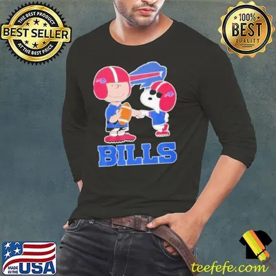 Peanuts Snoopy Fist Bump Charlie Brown Buffalo Bills Shirt