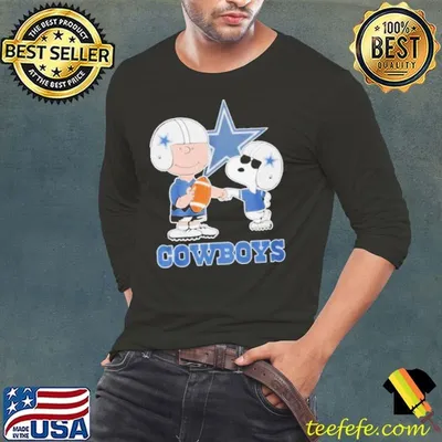 Peanuts Snoopy Fist Bump Charlie Brown Dallas Cowboys Shirt