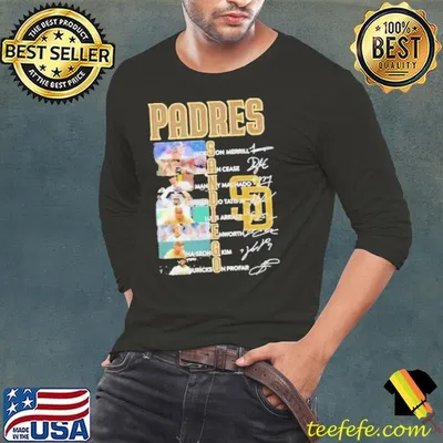 San Diego Padres Team Players 2024 Signatures Shirt