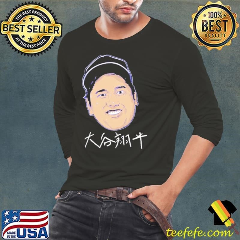 Shohei Ohtani Kanji Head Japanese professional baseball pitcher T-Shirt