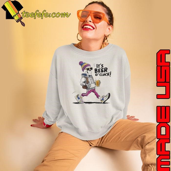 Skeleton It’s Beer O’clock Sweatshirt