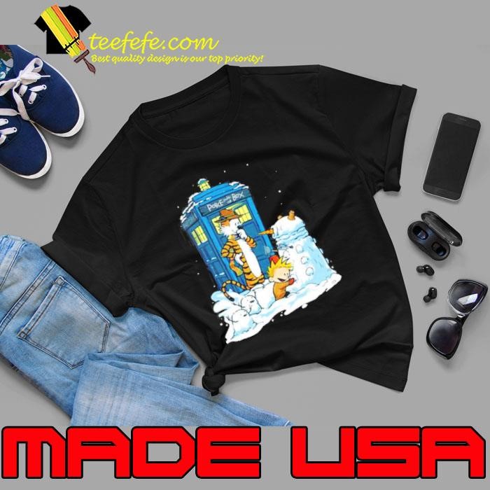 Snow Dalek Calvin And Hobbes And Doctor Who Graphic Unisex