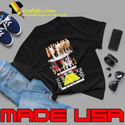 Star Wars Characters Water Reflection 47th Anniversary 1977 2024 Thank You For The Memories Signatures Shirt