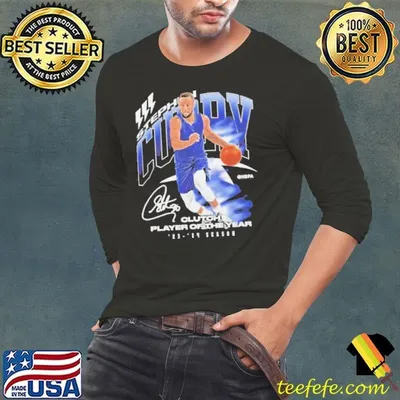 Steph Curry Golden State Warriors 2024 Clutch Player Award shirt