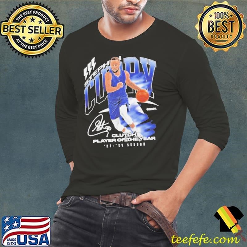 Steph Curry Golden State Warriors 2024 Clutch Player Award shirt
