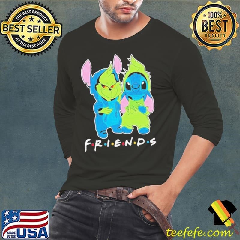 Stitch And Grinch Friends For Life Disney Fan Long Sleeve Tee