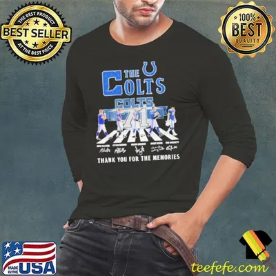 The Indianapolis Colts Abbey Road Thank You For The Memories Signatures Shirt