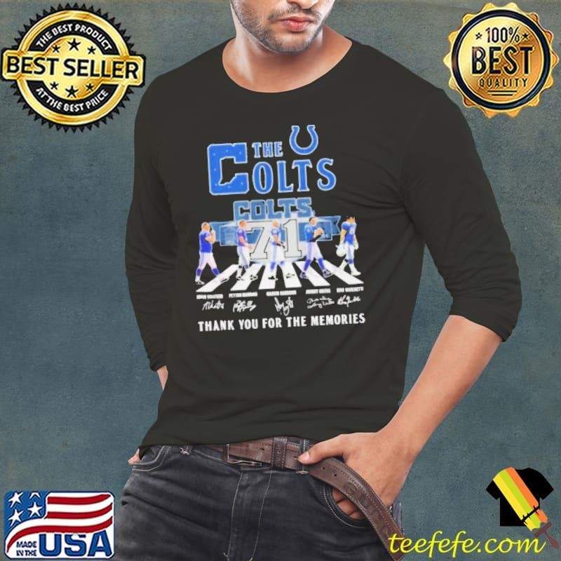 The Indianapolis Colts Abbey Road Thank You For The Memories Signatures Shirt