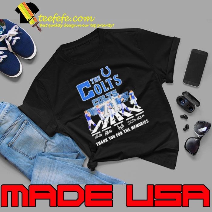 The Indianapolis Colts Abbey Road Thank You For The Memories Signatures Unisex