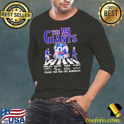 The New York Giants Abbey Road Thank You For The Memories Signatures Shirt