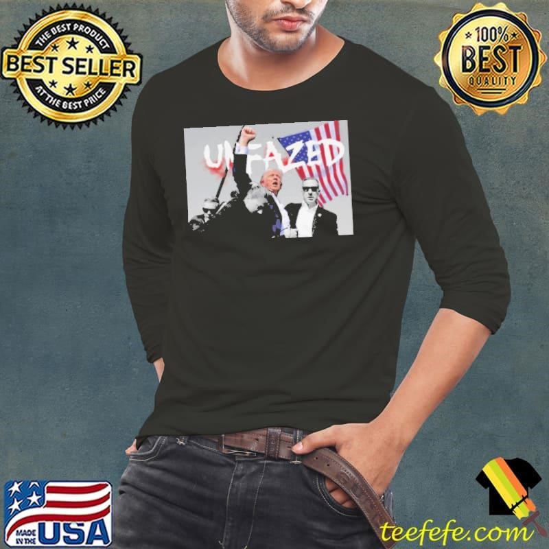 Trump Assassination Unfazed Long Sleeve Tee