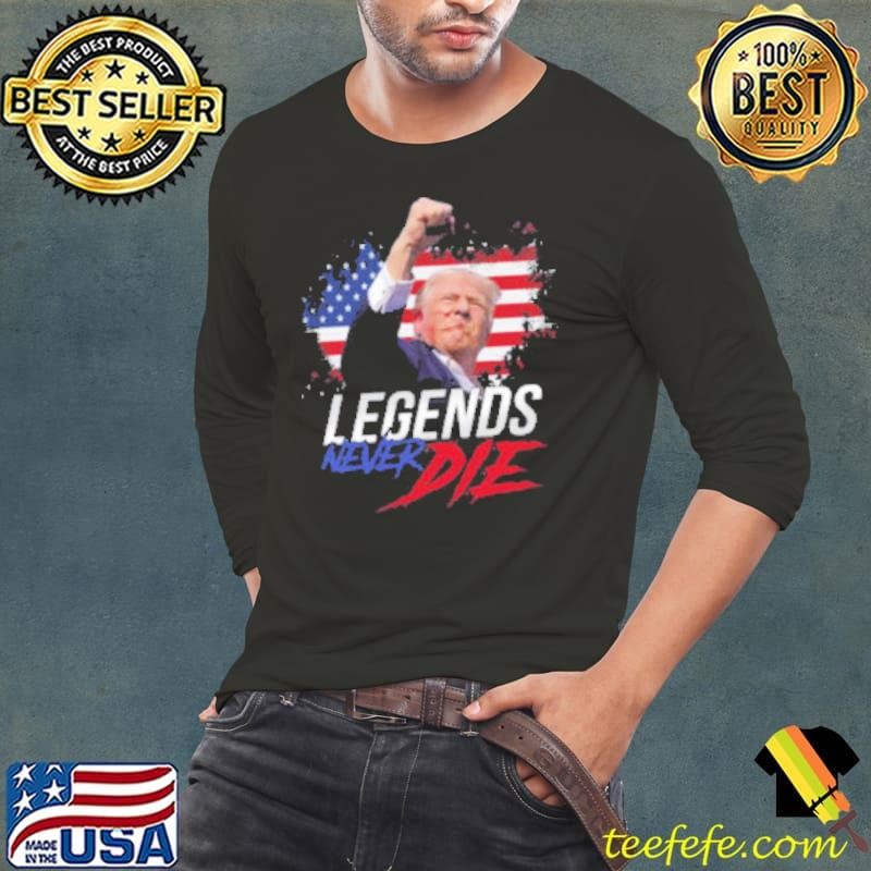 Trump Fight Legends Never Die Pennsylvania Rally Long Sleeve Tee