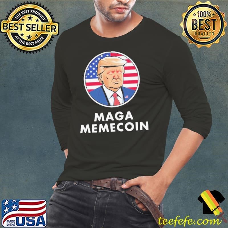 Trump Maga Memecoin Long Sleeve Tee