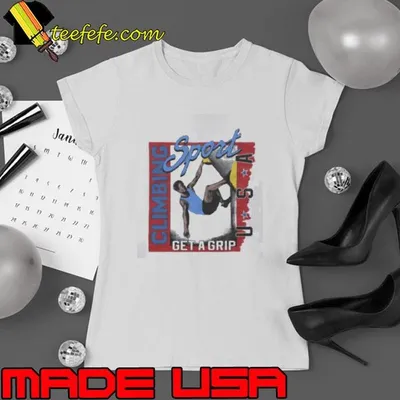 Usa Get A Grip Climbing Shirt