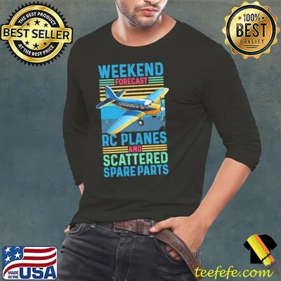 Weekend forecast rc planes and scattered spare parts vintage T-Shirt