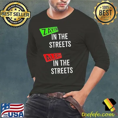 Zayin In The Streets Aleph In The Sheets black shirt
