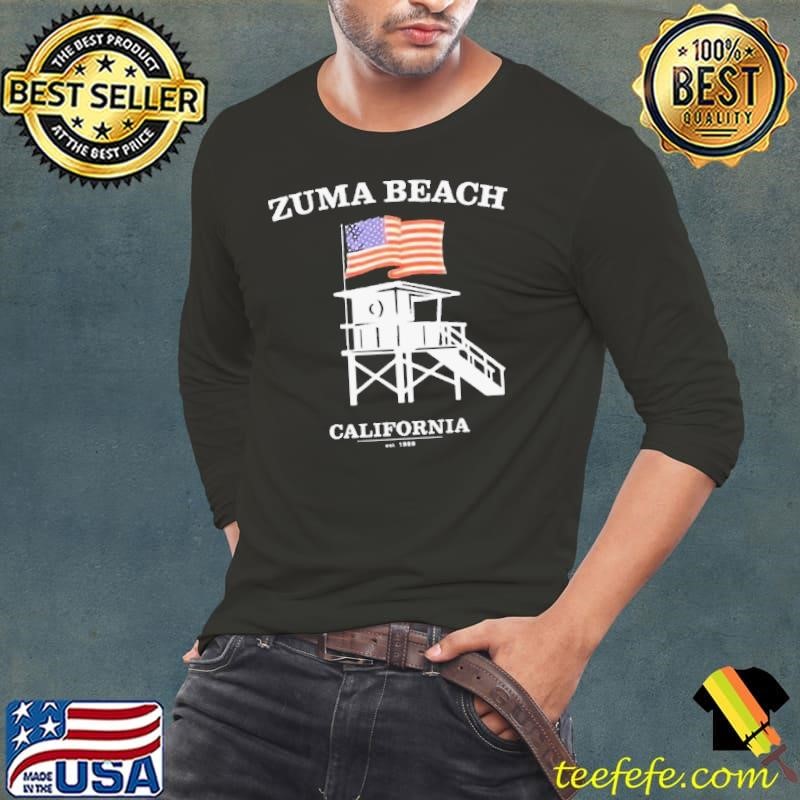 Zuma Beach California American Long Sleeve Tee
