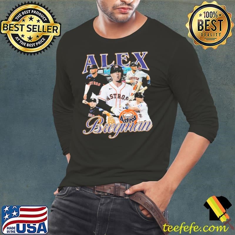 Alex Bregman American professional baseball third baseman Vintage Collage Long Sleeve Tee